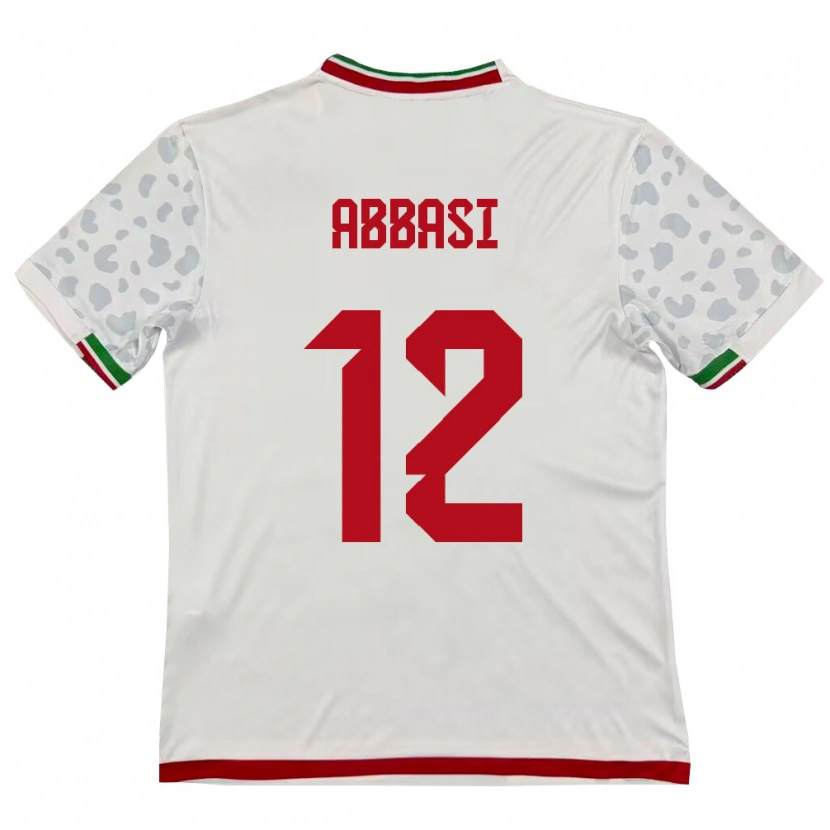 Danxen Kid Iran Armin Abbasi #12 White Red Home Jersey 26-28 T-Shirt