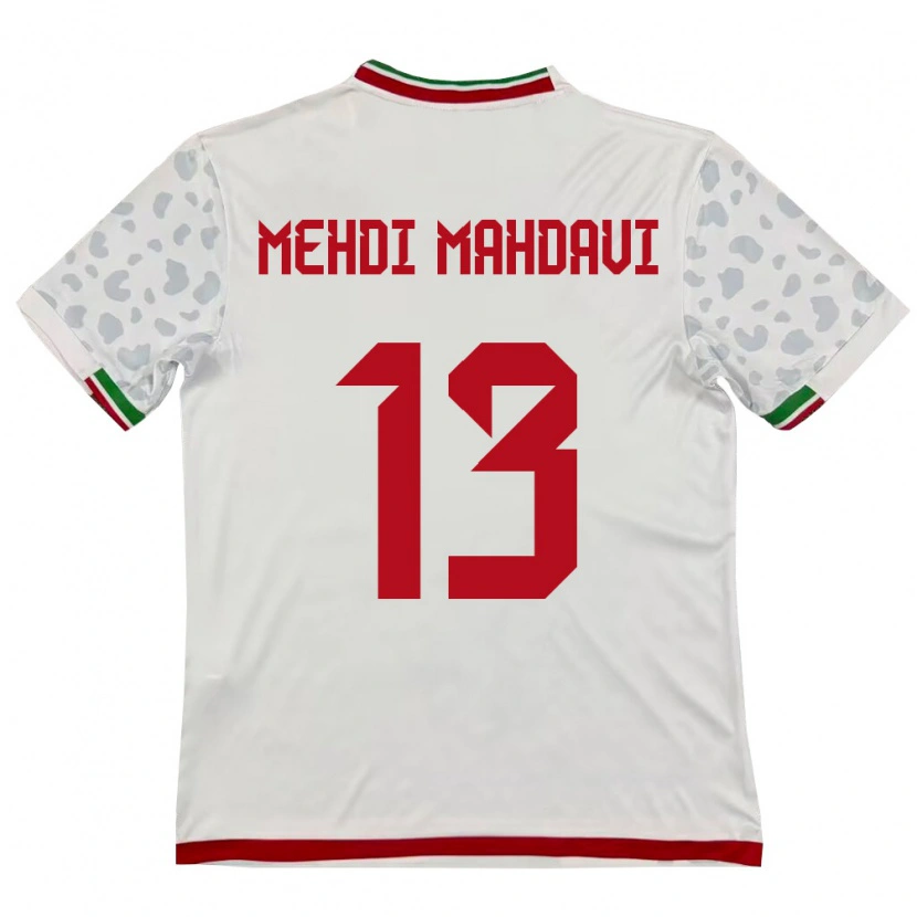 Danxen Kid Iran Seyed Mehdi Mahdavi #13 White Red Home Jersey 26-28 T-Shirt