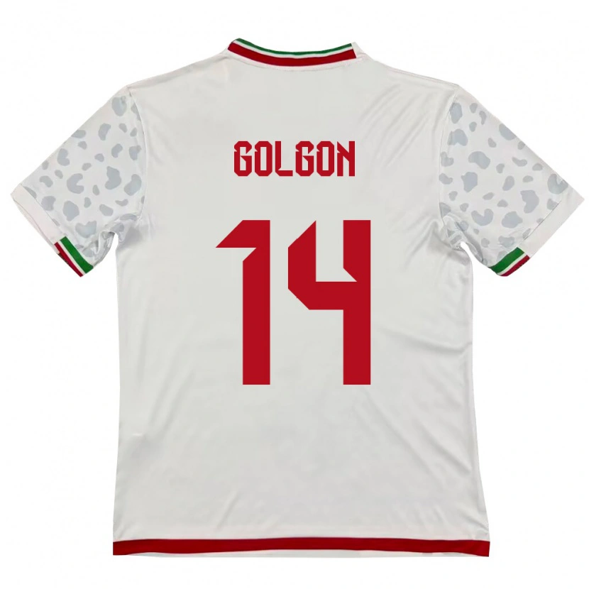 Danxen Kid Iran Sam Golgon #14 White Red Home Jersey 26-28 T-Shirt