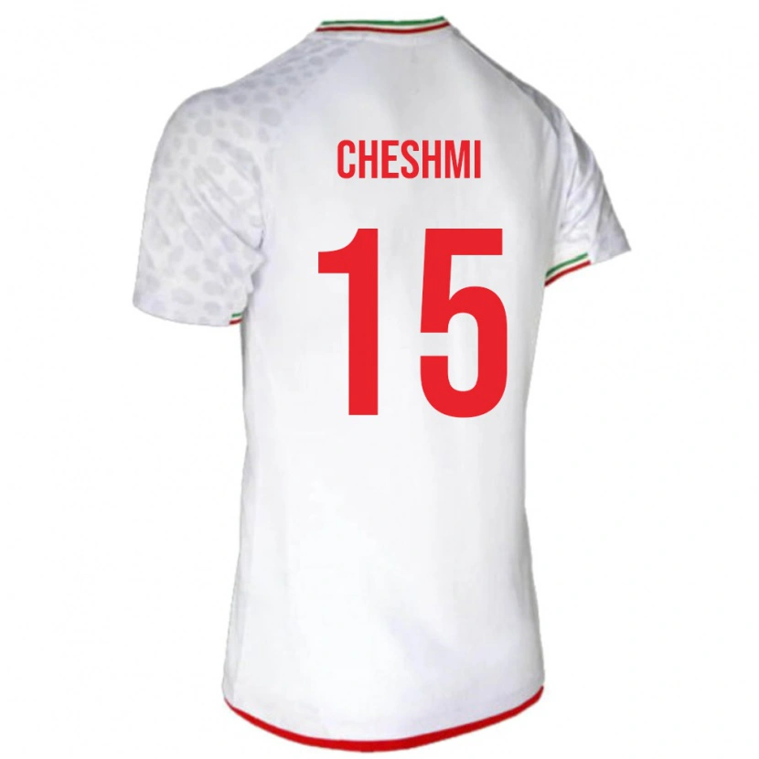 Danxen Kid Iran Roozbeh Cheshmi #15 White Red Home Jersey 26-28 T-Shirt