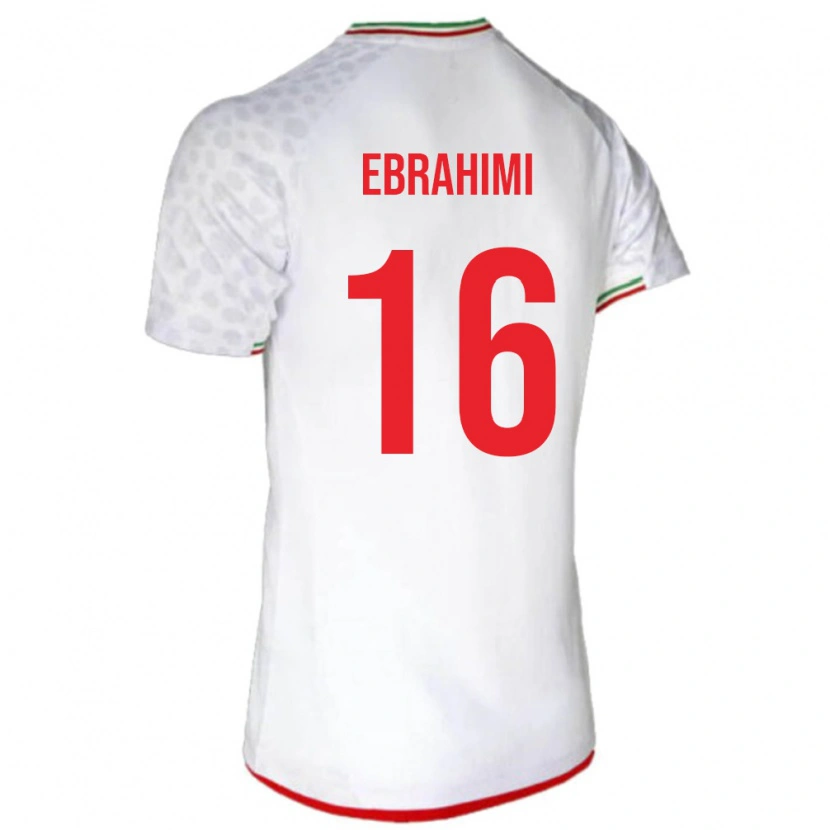 Danxen Kid Iran Omid Ebrahimi #16 White Red Home Jersey 26-28 T-Shirt