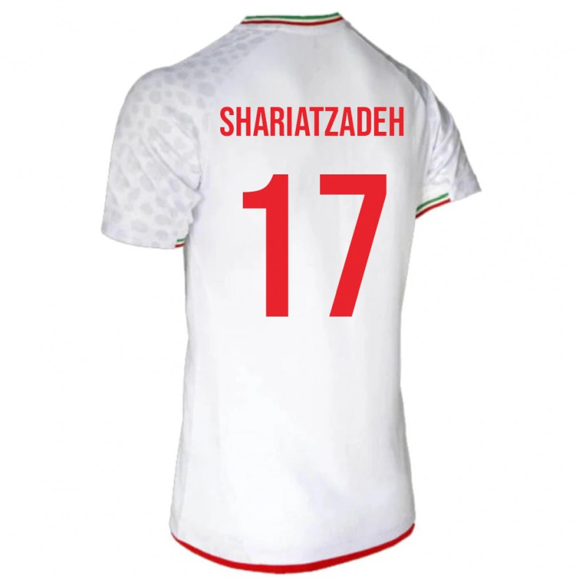 Danxen Kid Iran Ahmad Shariatzadeh #17 White Red Home Jersey 26-28 T-Shirt