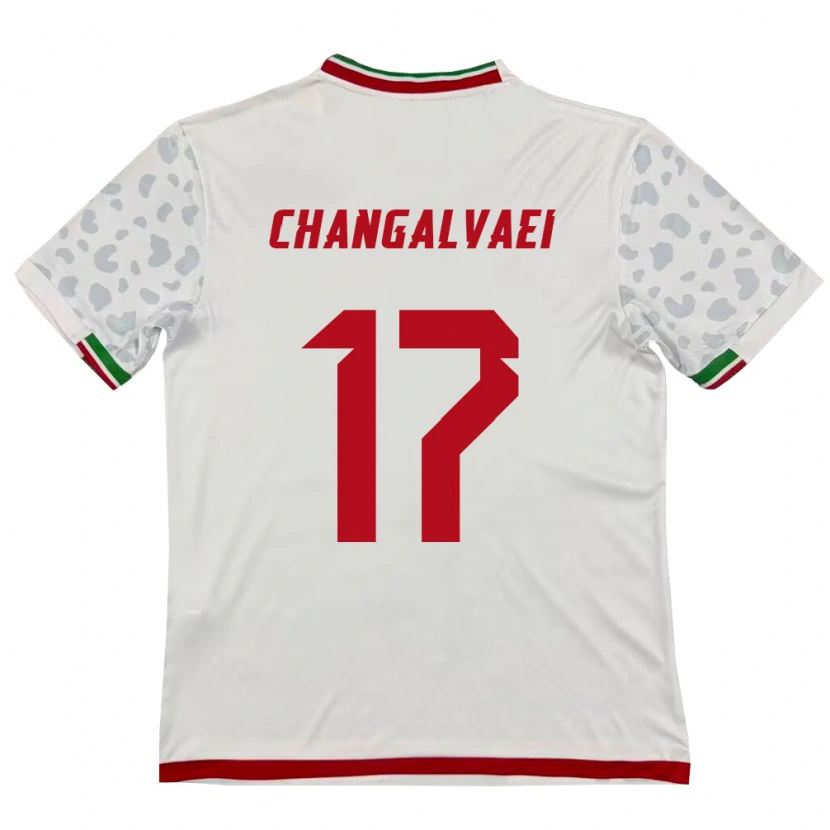 Danxen Kid Iran Amirreza Changalvaei #17 White Red Home Jersey 26-28 T-Shirt