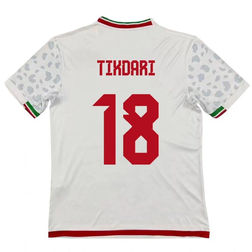 Danxen Kid Iran Mehdi Tikdari #18 White Red Home Jersey 26-28 T-Shirt