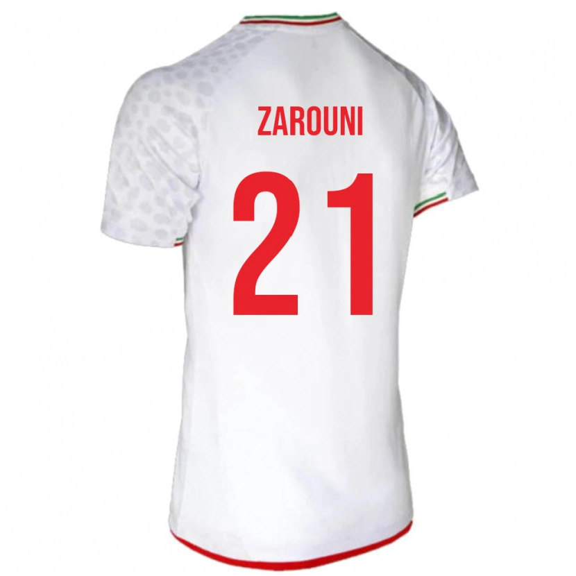 Danxen Kid Iran Hamidreza Zarouni #21 White Red Home Jersey 26-28 T-Shirt