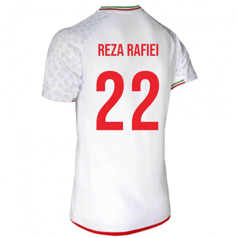 Danxen Kid Iran Amir Reza Rafiei #22 White Red Home Jersey 26-28 T-Shirt