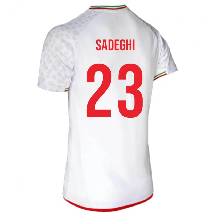 Danxen Kid Iran Mohammadhossein Sadeghi #23 White Red Home Jersey 26-28 T-Shirt
