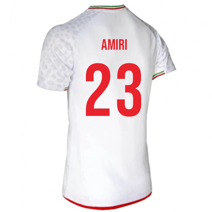 Danxen Kid Iran Mobin Amiri #23 White Red Home Jersey 26-28 T-Shirt