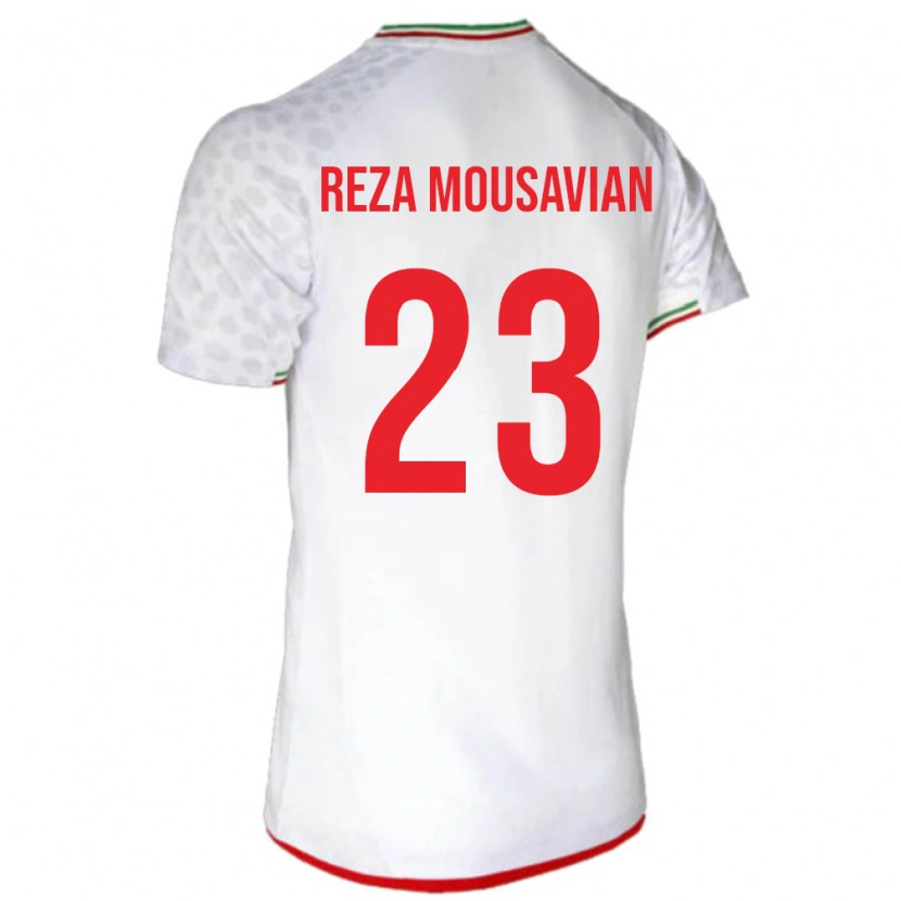 Danxen Kid Iran Seyed Reza Mousavian #23 White Red Home Jersey 26-28 T-Shirt