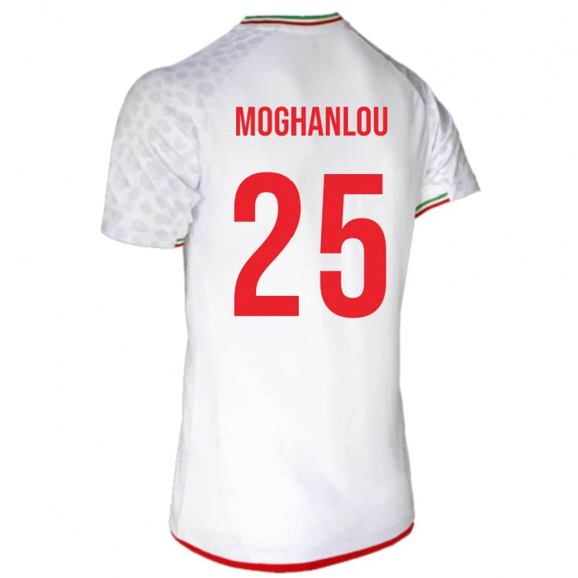 Danxen Kid Iran Shahriar Moghanlou #25 White Red Home Jersey 26-28 T-Shirt