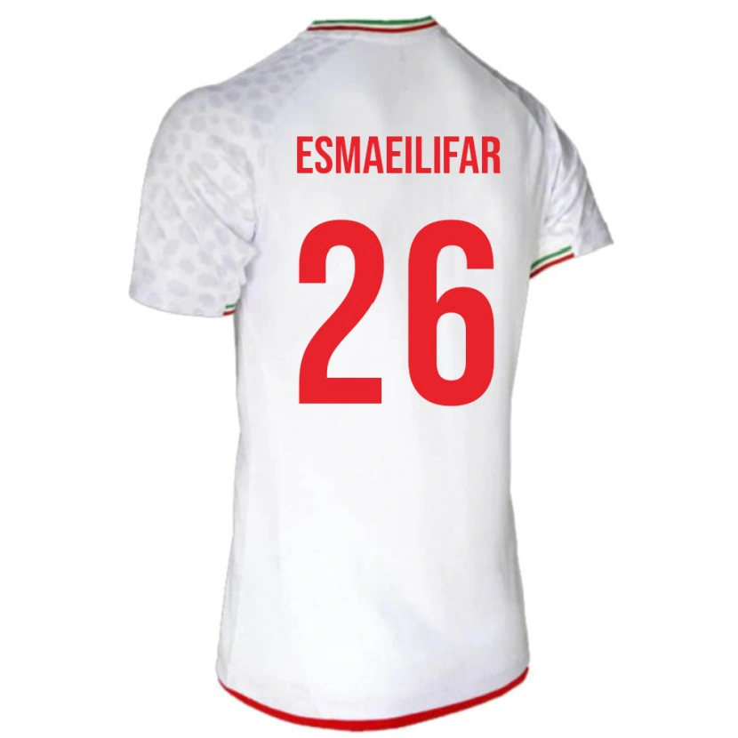 Danxen Kid Iran Danial Esmaeilifar #26 White Red Home Jersey 26-28 T-Shirt