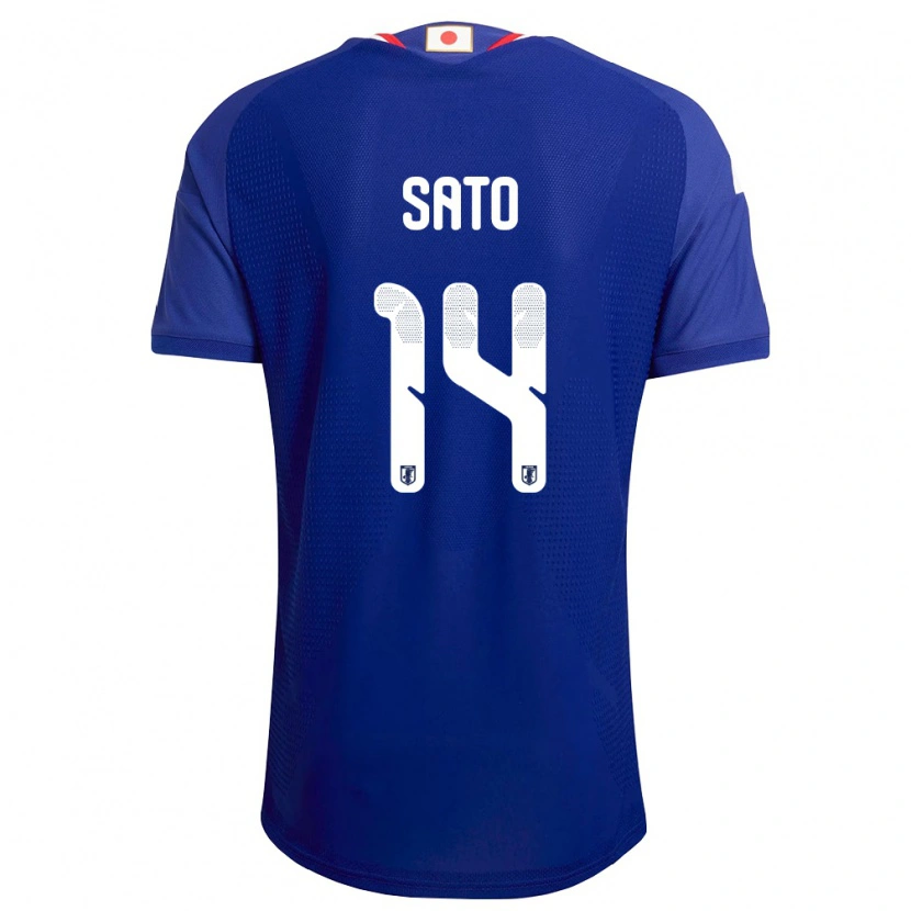 Danxen Kid Japan Ryunosuke Sato #14 Blue White Red Home Jersey 26-28 T-Shirt