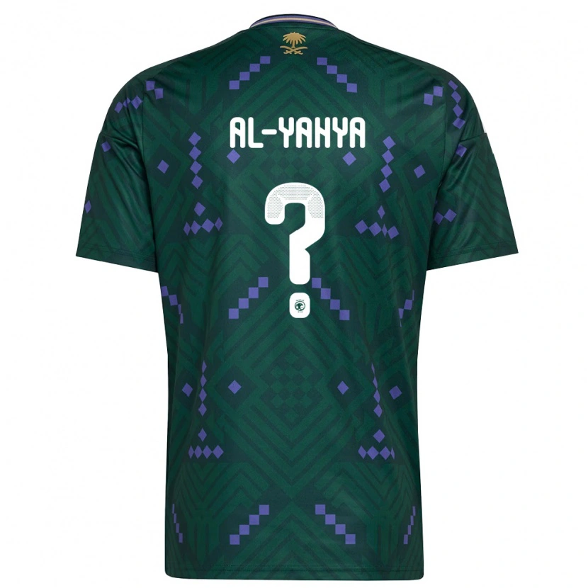 Danxen Kid Saudi Arabia Ali Al-Yahya #0 Green Purple White Home Jersey 26-28 T-Shirt