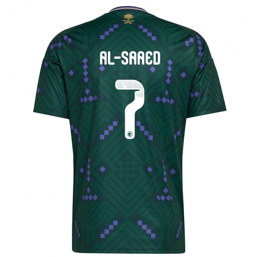 Danxen Kid Saudi Arabia Turki Al-Saeed #7 Green Purple White Home Jersey 26-28 T-Shirt