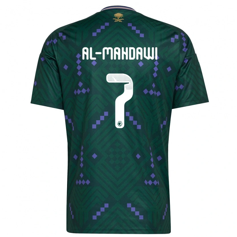 Danxen Kid Saudi Arabia Ali Al-Mahdawi #7 Green Purple White Home Jersey 26-28 T-Shirt