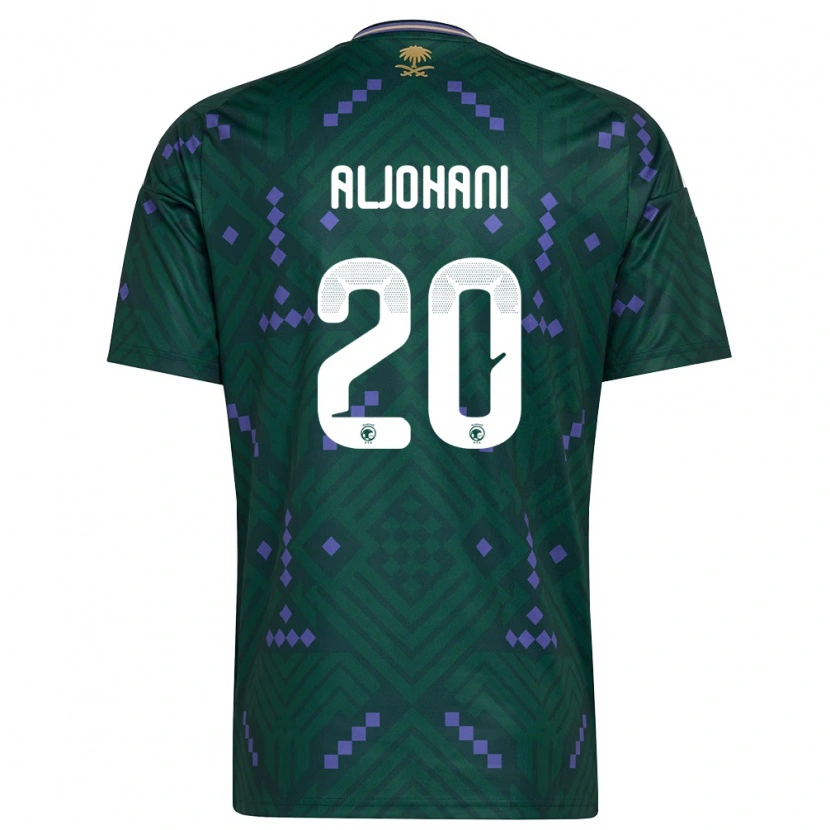 Danxen Kid Saudi Arabia Ziyad Aljohani #20 Green Purple White Home Jersey 26-28 T-Shirt