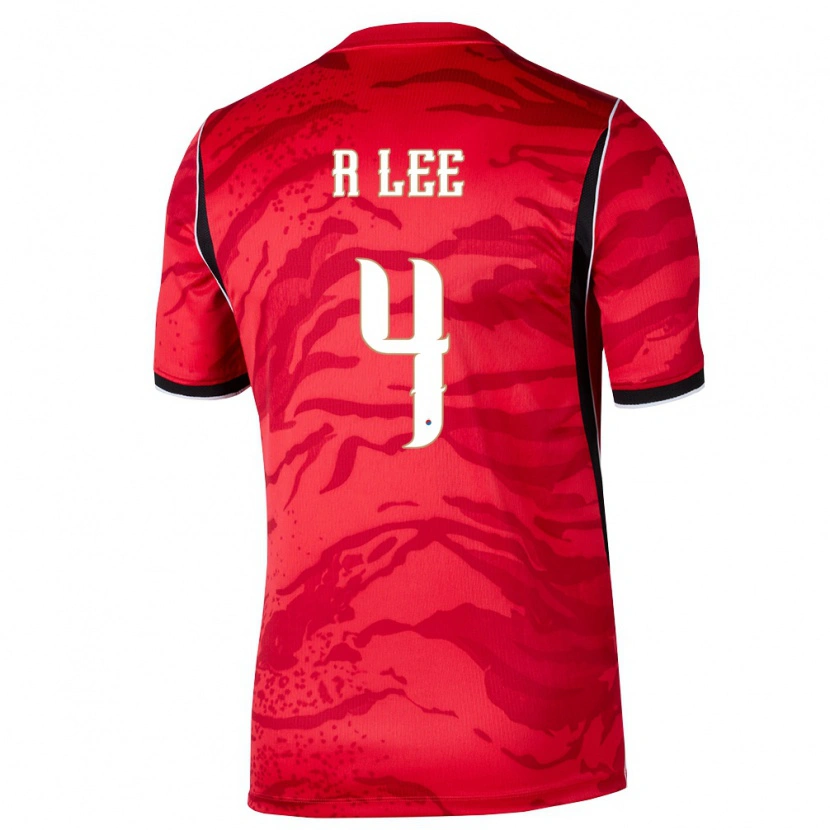 Danxen Kid South Korea Lee Rim #4 Red White Black Home Jersey 26-28 T-Shirt