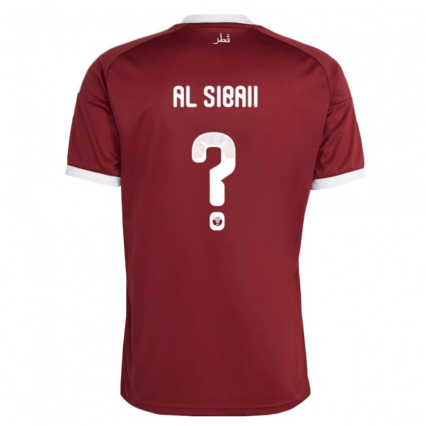Danxen Kid Qatar Ahmad Al Sibaii #0 Red Burgundy White Home Jersey 26-28 T-Shirt