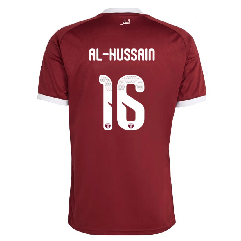 Danxen Kid Qatar Al-Hashmi Al-Hussain #16 Red Burgundy White Home Jersey 26-28 T-Shirt