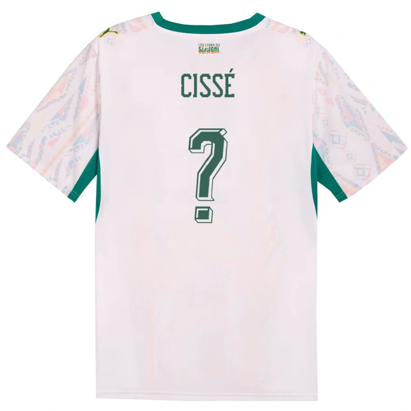 Danxen Kid Senegal Mbaye Cissé #0 White Green Yellow Home Jersey 26-28 T-Shirt