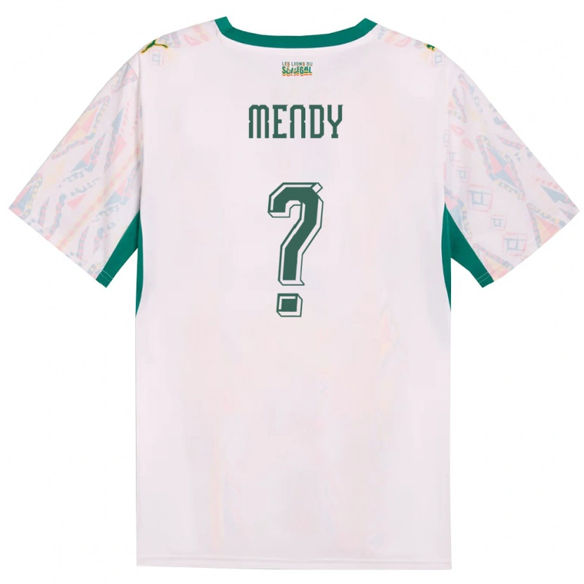 Danxen Kid Senegal Nobel Mendy #0 White Green Yellow Home Jersey 26-28 T-Shirt