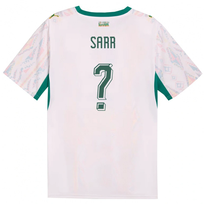 Danxen Kid Senegal Assane Sarr #0 White Green Yellow Home Jersey 26-28 T-Shirt