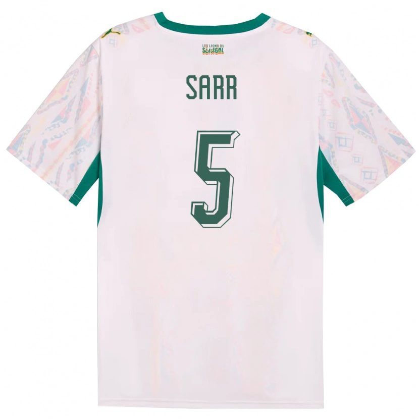 Danxen Kid Senegal Omar Sarr #5 White Green Yellow Home Jersey 26-28 T-Shirt