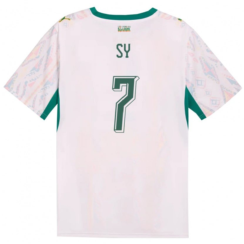 Danxen Kid Senegal Mouhamed Sy #7 White Green Yellow Home Jersey 26-28 T-Shirt
