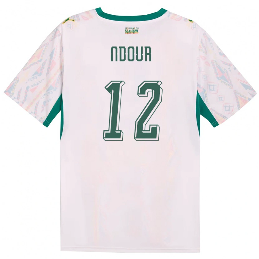 Danxen Kid Senegal Hyppolite Ndour #12 White Green Yellow Home Jersey 26-28 T-Shirt