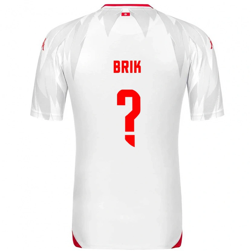 Danxen Kid Tunisia Dhirar Brik #0 White Red Home Jersey 26-28 T-Shirt