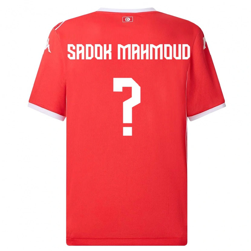 Danxen Kid Tunisia Mohamed Sadok Mahmoud #0 Red White Home Jersey 26-28 T-Shirt