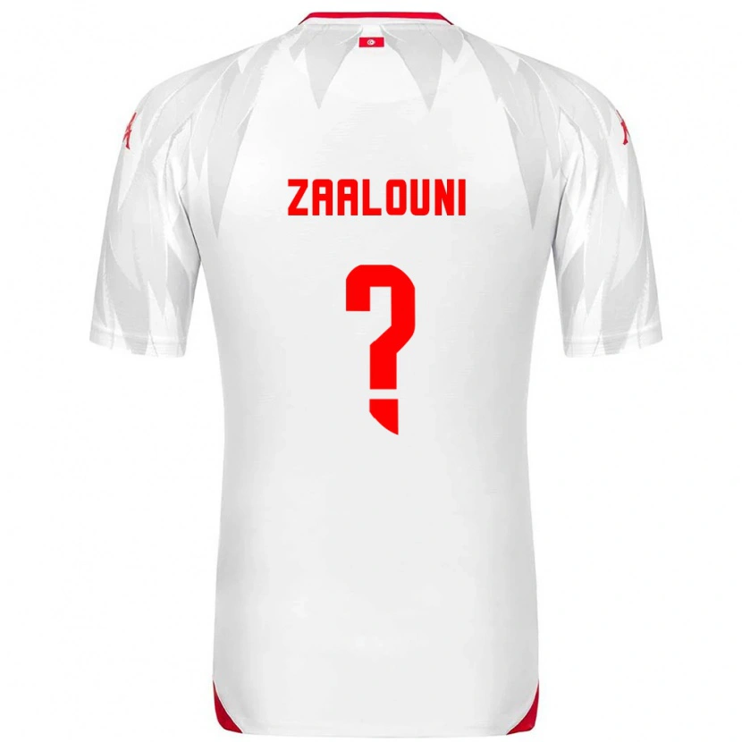 Danxen Kid Tunisia Ghaith Zaalouni #0 White Red Home Jersey 26-28 T-Shirt