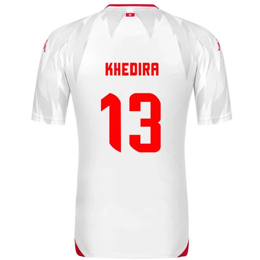 Danxen Kid Tunisia Rani Khedira #13 White Red Home Jersey 26-28 T-Shirt