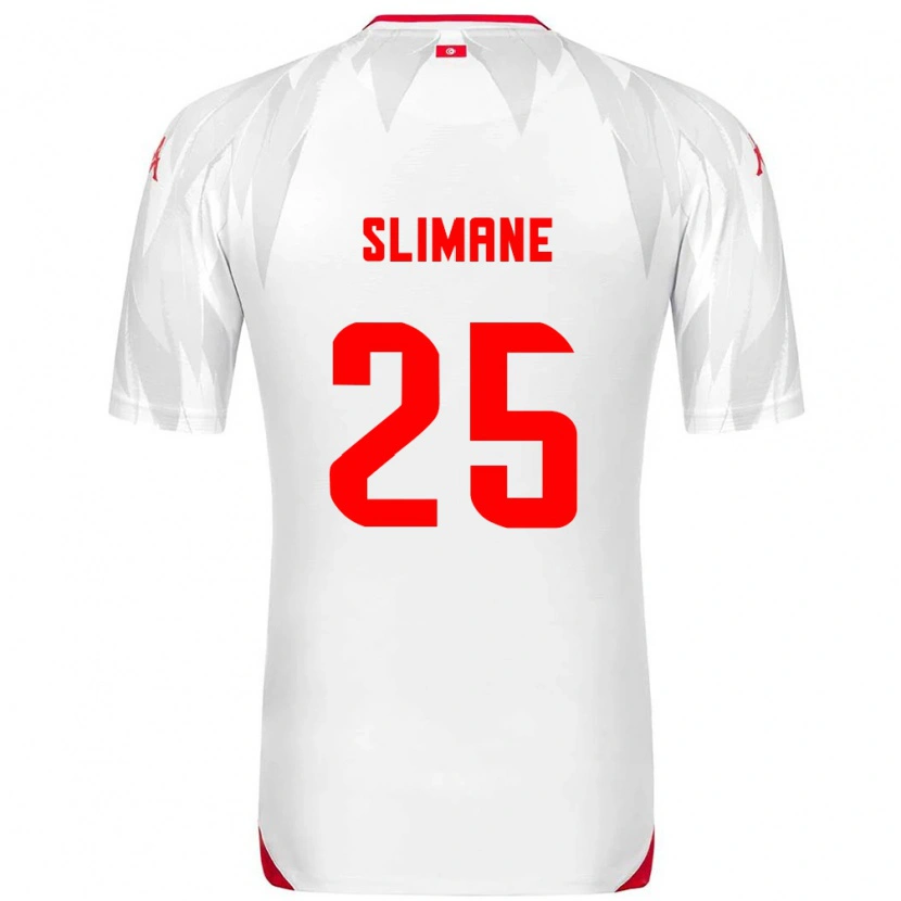 Danxen Kid Tunisia Anis Ben Slimane #25 White Red Home Jersey 26-28 T-Shirt