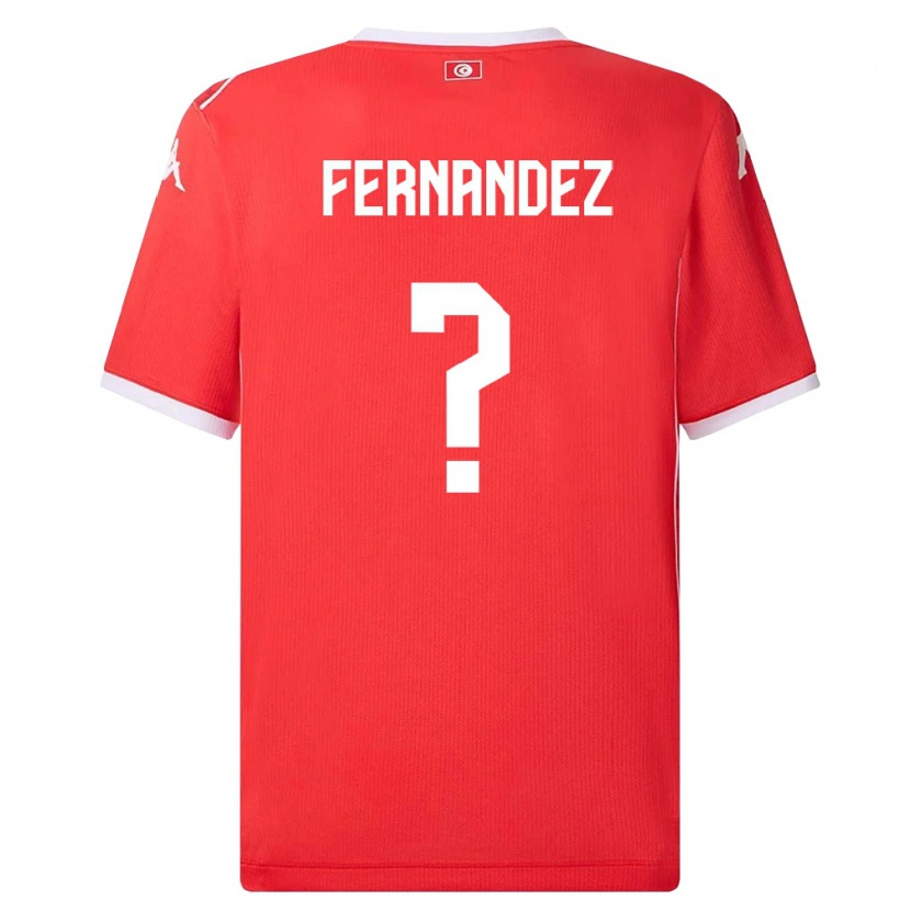 Danxen Kid Tunisia Elies Araar Fernandez #0 Red White Home Jersey 26-28 T-Shirt