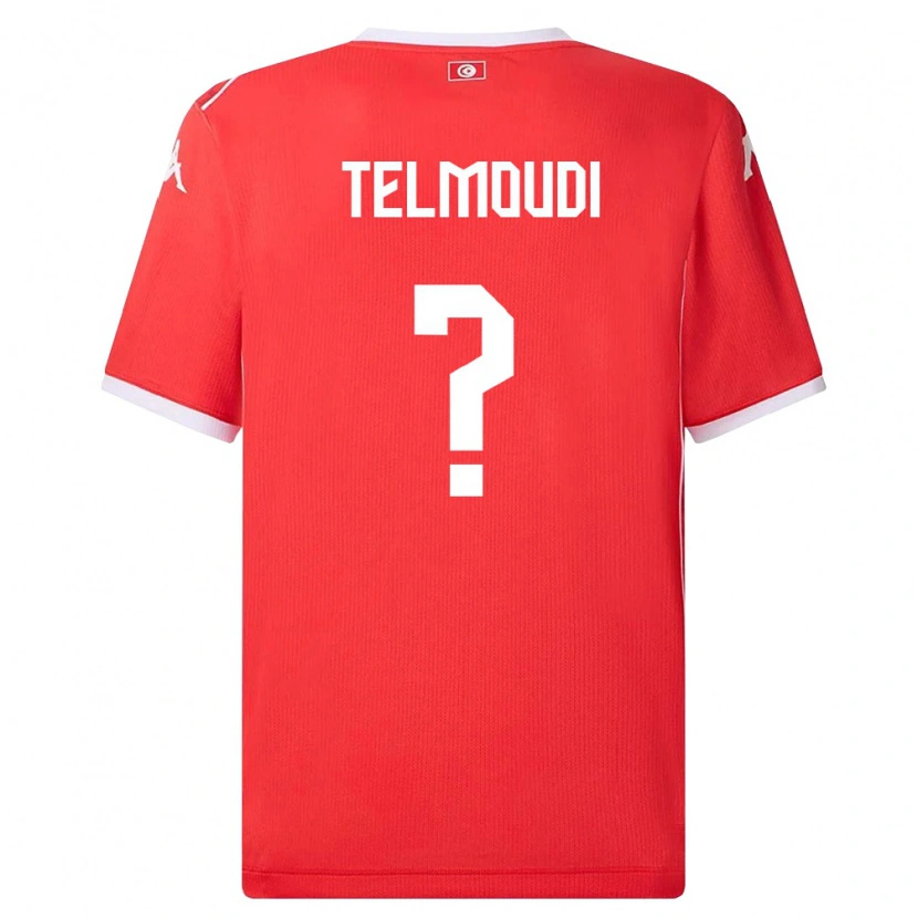 Danxen Kid Tunisia Naïm Telmoudi #0 Red White Home Jersey 26-28 T-Shirt