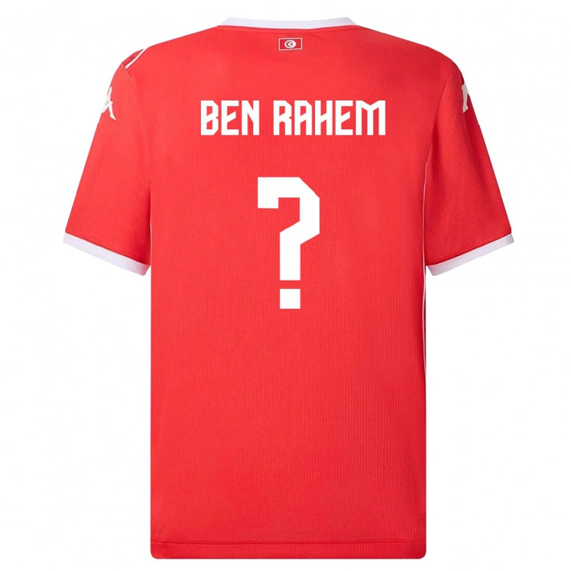 Danxen Kid Tunisia Farès Ben Rahem #0 Red White Home Jersey 26-28 T-Shirt
