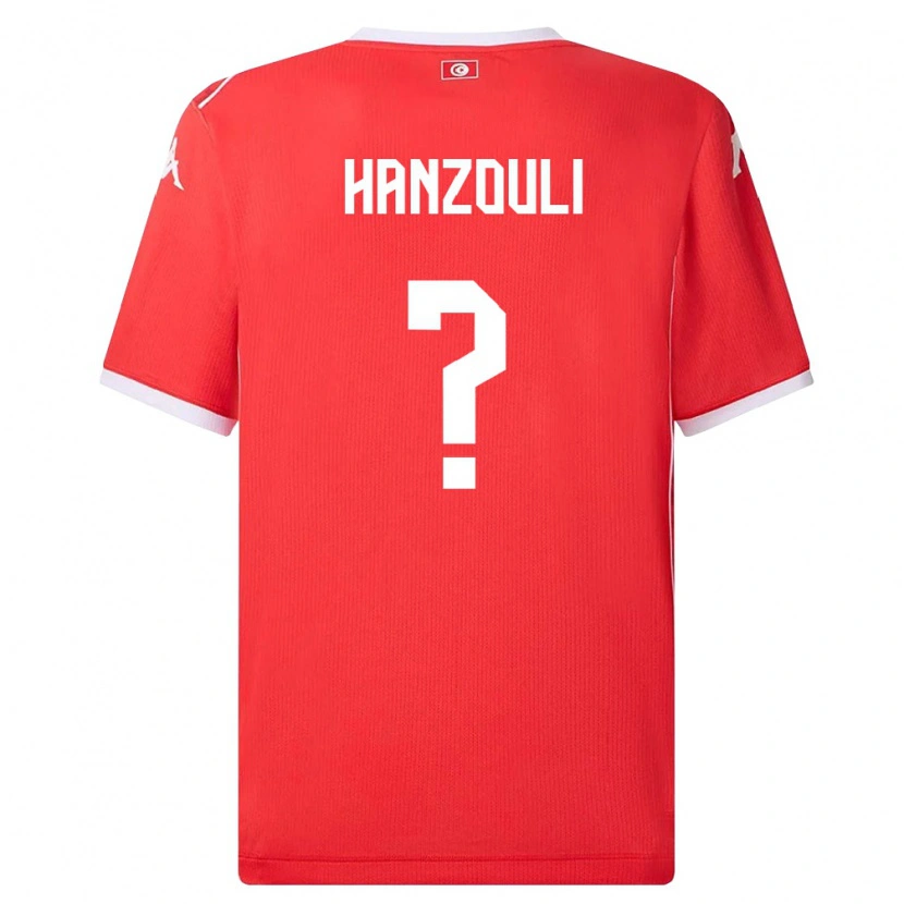 Danxen Kid Tunisia Oussema Hanzouli #0 Red White Home Jersey 26-28 T-Shirt