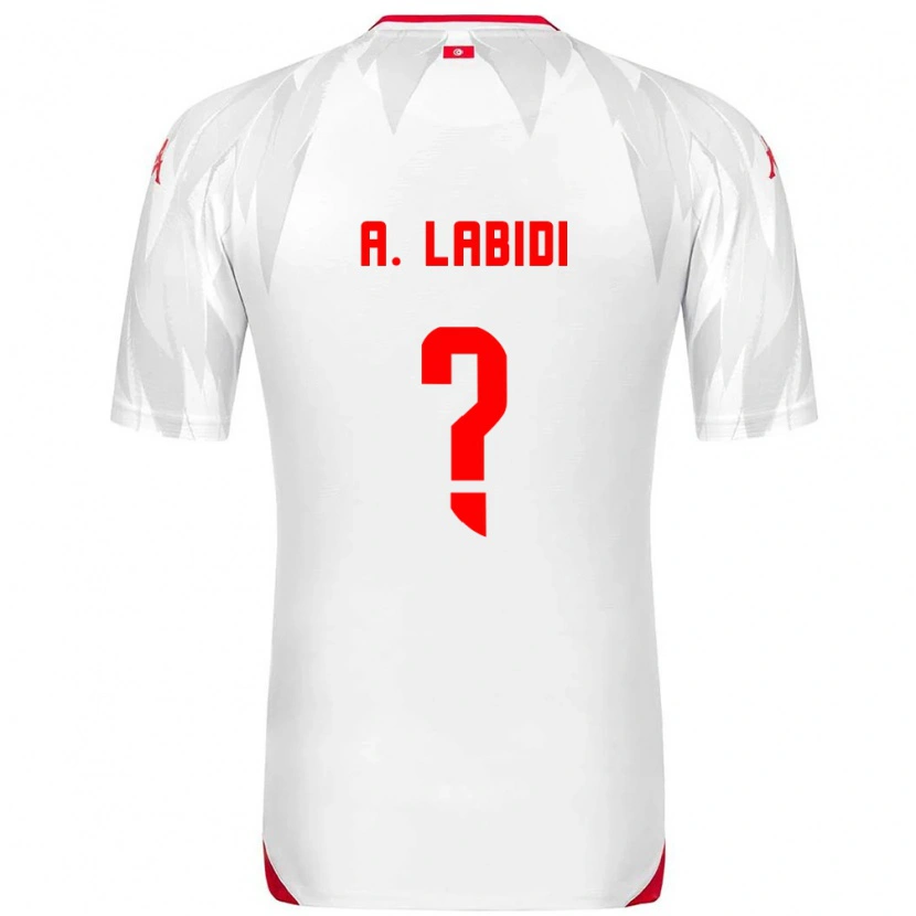 Danxen Kid Tunisia Ahmed Labidi #0 White Red Home Jersey 26-28 T-Shirt