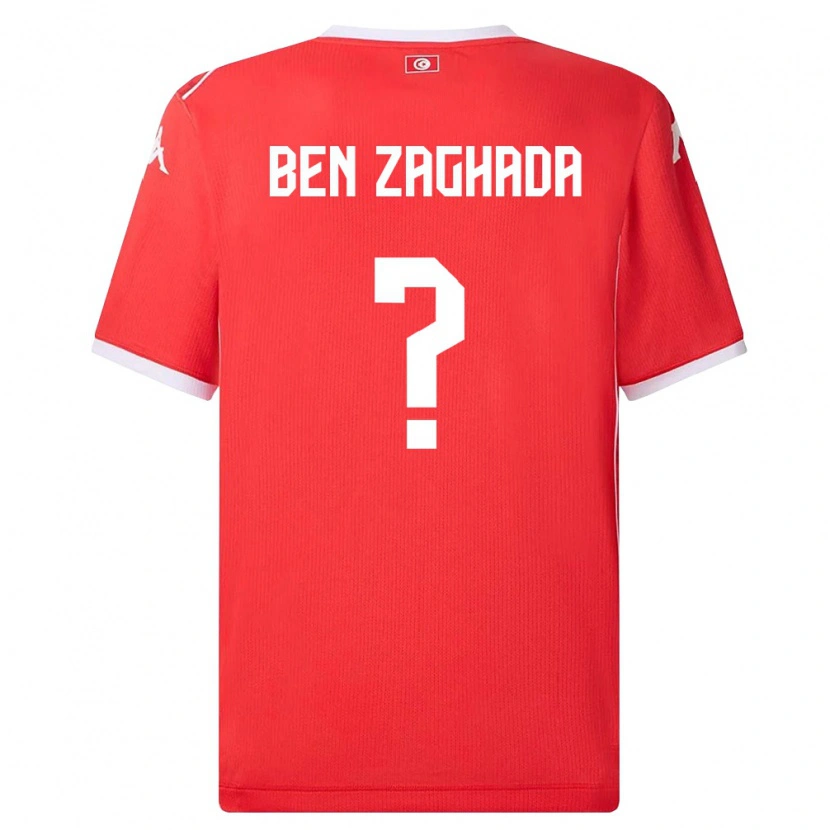 Danxen Kid Tunisia Mohamed Amine Ben Zaghada #0 Red White Home Jersey 26-28 T-Shirt
