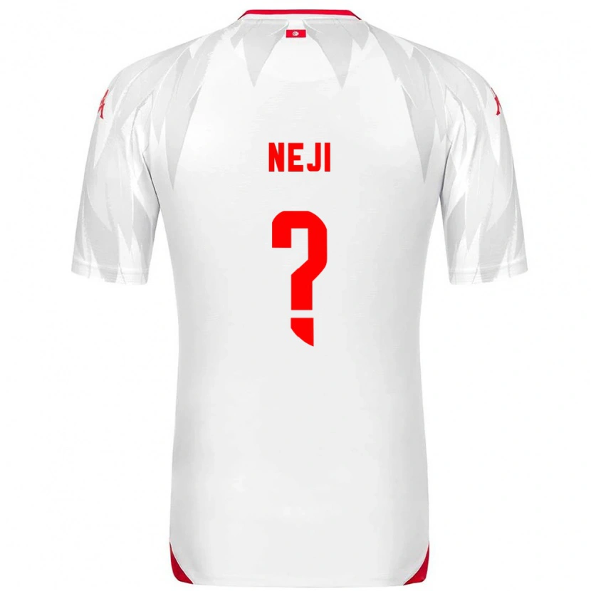 Danxen Kid Tunisia Fares Neji #0 White Red Home Jersey 26-28 T-Shirt