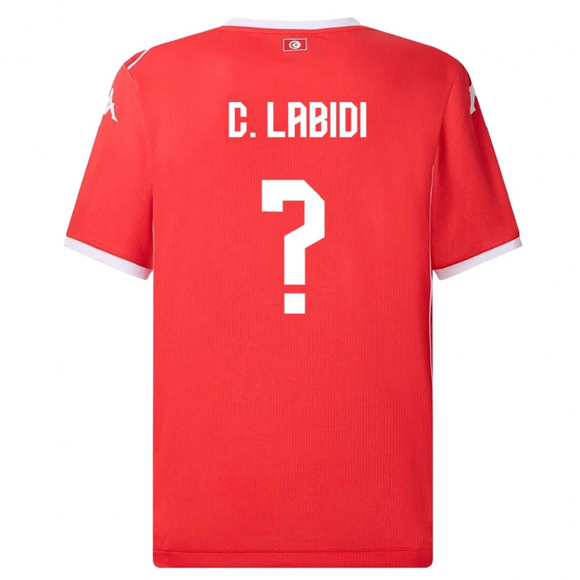 Danxen Kid Tunisia Chiheb Labidi #0 Red White Home Jersey 26-28 T-Shirt