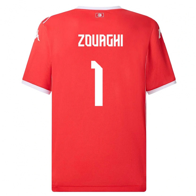 Danxen Kid Tunisia Thomas Zouaghi #1 Red White Home Jersey 26-28 T-Shirt