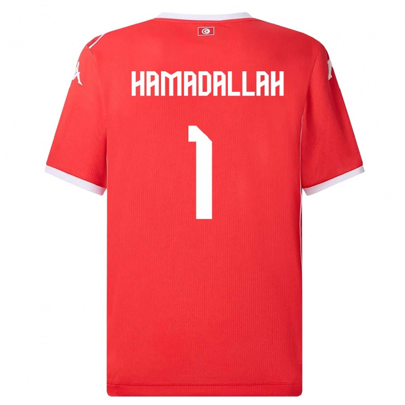 Danxen Kid Tunisia Marouane Hamadallah #1 Red White Home Jersey 26-28 T-Shirt