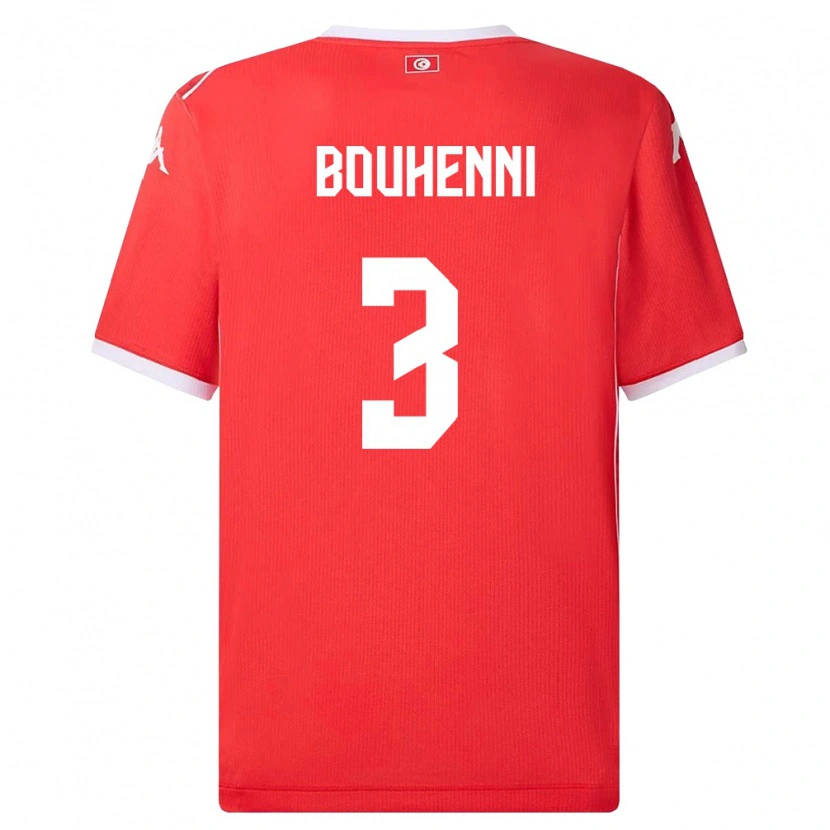 Danxen Kid Tunisia Rayen Bouhenni #3 Red White Home Jersey 26-28 T-Shirt