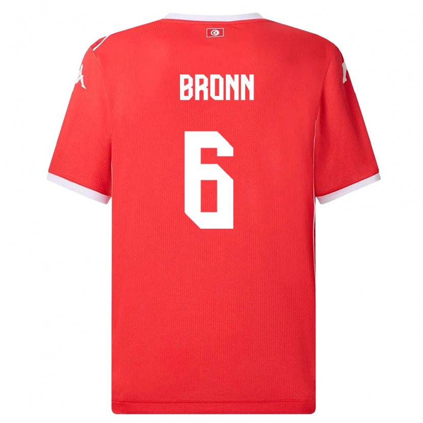 Danxen Kid Tunisia Dylan Bronn #6 Red White Home Jersey 26-28 T-Shirt