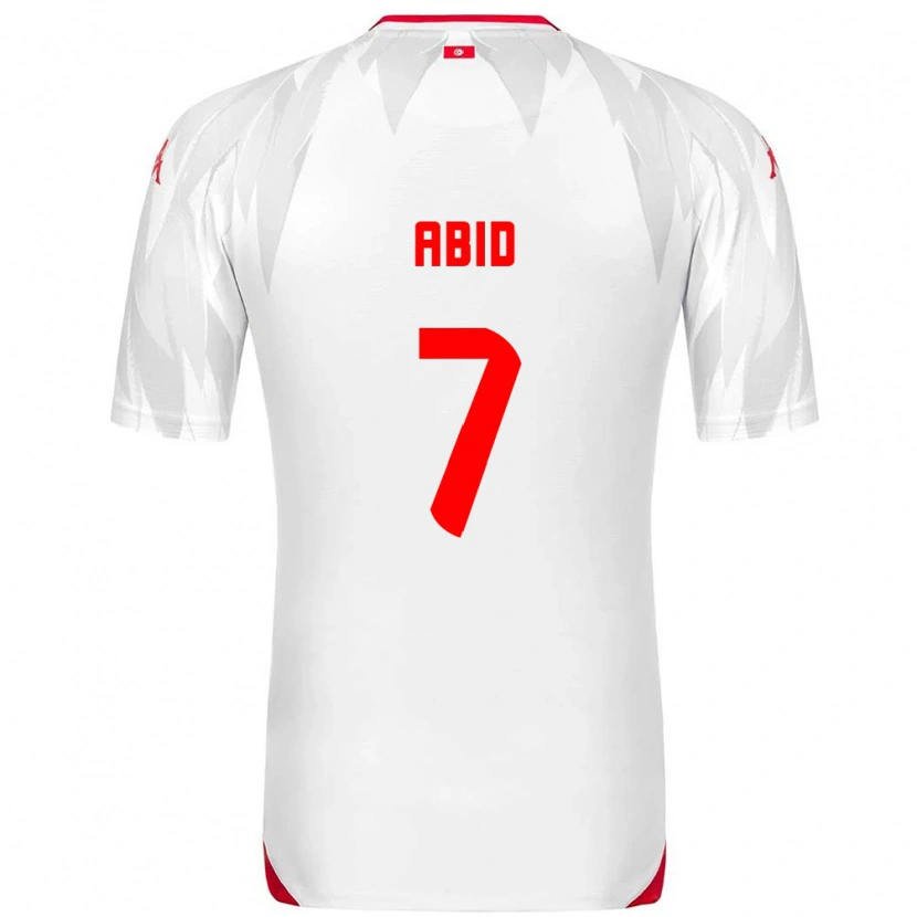 Danxen Kid Tunisia Aziz Abid #7 White Red Home Jersey 26-28 T-Shirt