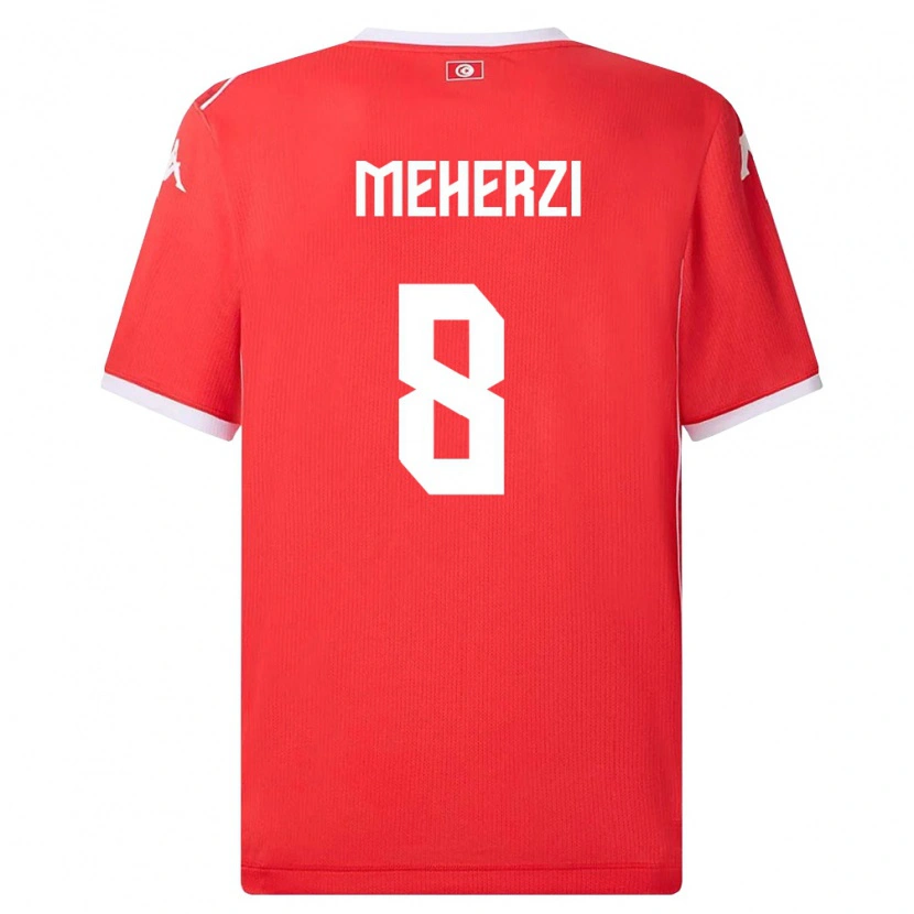 Danxen Kid Tunisia Amenallah Meherzi #8 Red White Home Jersey 26-28 T-Shirt