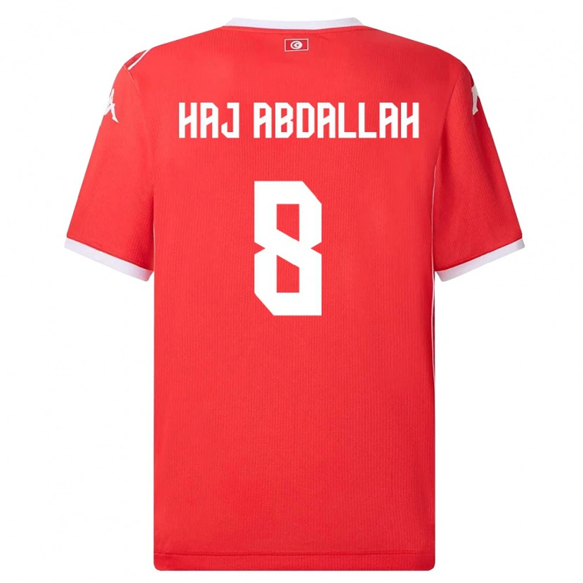Danxen Kid Tunisia Saïfedin Haj Abdallah #8 Red White Home Jersey 26-28 T-Shirt