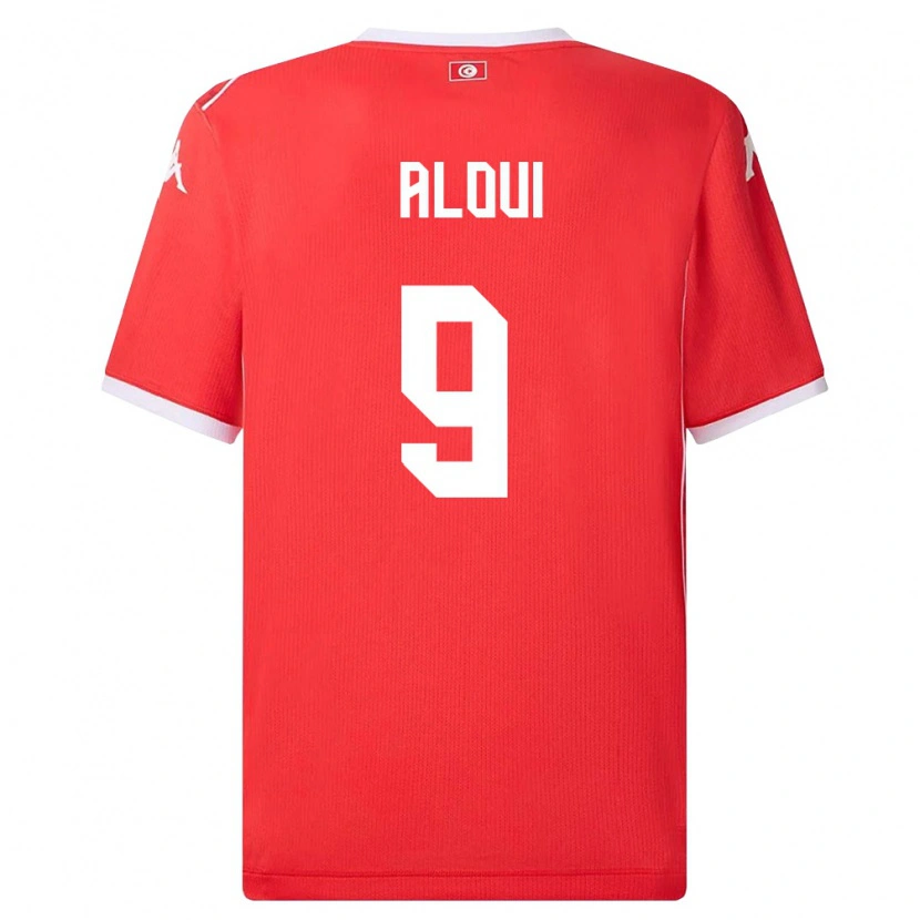 Danxen Kid Tunisia Islem Aloui #9 Red White Home Jersey 26-28 T-Shirt